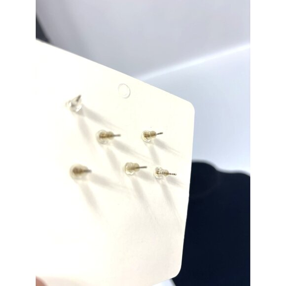 3 Pair Mismatched Stud Earrings Set Creative Style Fashion Jewelry NEW* - Picture 5 of 6